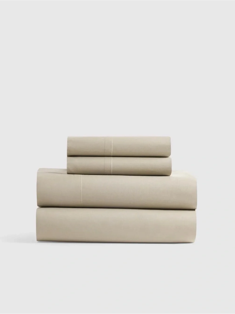 Quince Organic Crisp Percale Sheet Set (Queen/Toffee)